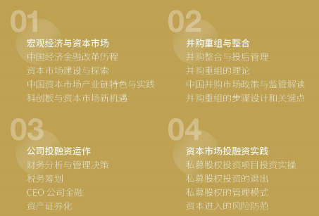 金融創(chuàng)新與上市并購(gòu)董事長(zhǎng)項(xiàng)目