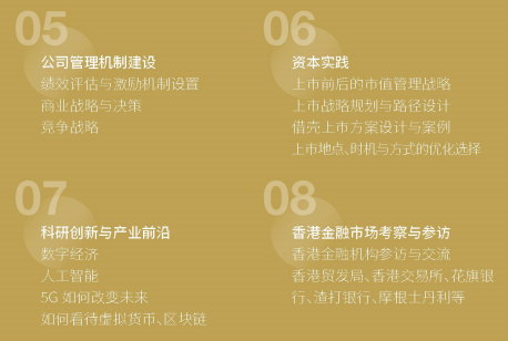 金融創(chuàng)新與上市并購(gòu)董事長(zhǎng)項(xiàng)目